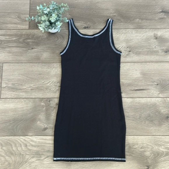 Urban Nation Black Sleeveless Dress 100% Cotton Size Large - Picture 5 of 6